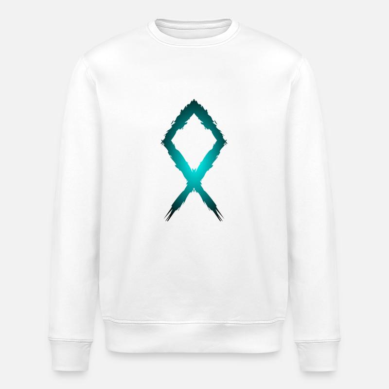 Symbole de rune d'Othila - Sweat bio ROLLER Stanley/Stella Unisexe - blanc