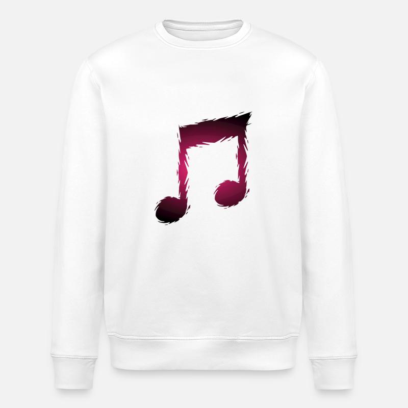 Musik Musiknote - Stanley/Stella Unisex Bio-Sweatshirt ROLLER - Weiß