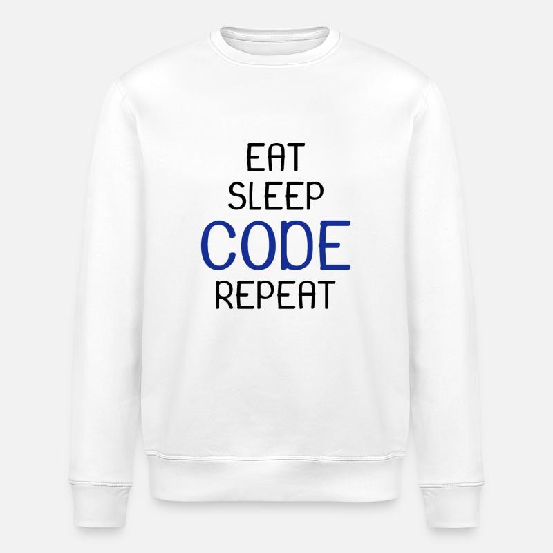 Programmeur tous les jours - Sweat bio ROLLER Stanley/Stella Unisexe - blanc