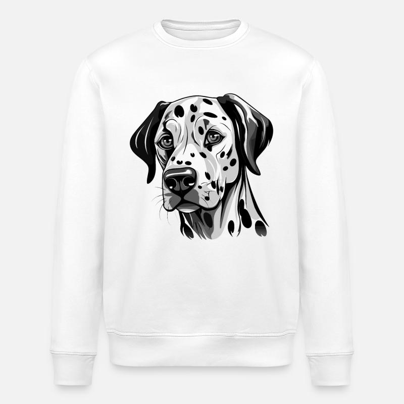 Dalmatien mignon - Sweat bio ROLLER Stanley/Stella Unisexe - blanc