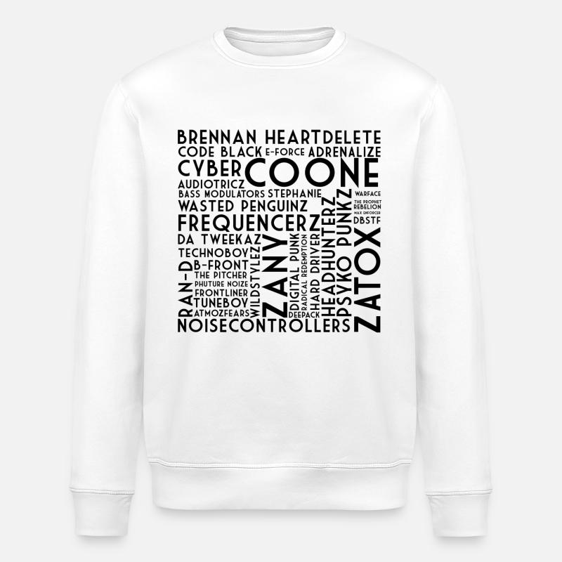 Hardstyle Allstars Black - Stanley/Stella Unisex Bio-Sweatshirt ROLLER - Weiß