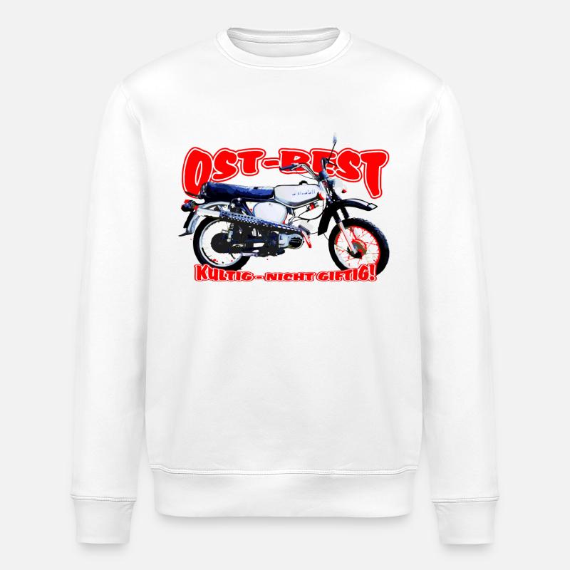 Simson S51 Enduro - Stanley/Stella Unisex Bio-Sweatshirt ROLLER - Weiß