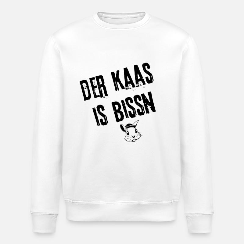 KaasIsBissn_BayerischerDurchblick | Redewendung - Stanley/Stella Unisex Bio-Sweatshirt ROLLER - Weiß