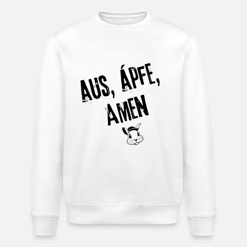 ApfelAus Amen | Redewendung - Stanley/Stella Unisex Bio-Sweatshirt ROLLER - Weiß