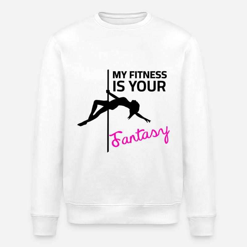 Pole dance - Sudadera ecológica unisex ROLLER de Stanley/Stella - blanco