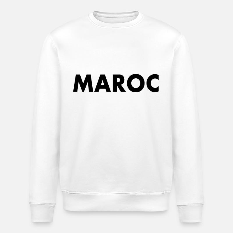 Marokko - Stanley/Stella Unisex Bio-Sweatshirt ROLLER - Weiß