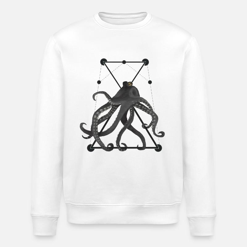 POULPE/OCTOPUS - Sweat bio ROLLER Stanley/Stella Unisexe - blanc