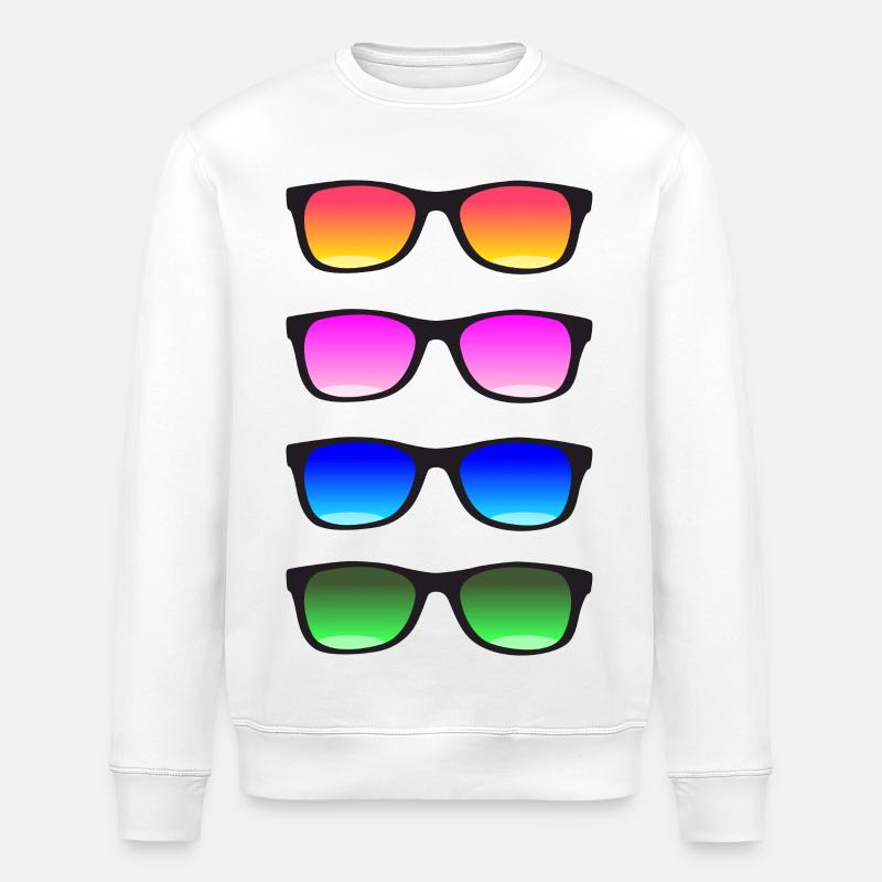 Sonnenbrille! - Stanley/Stella Unisex Bio-Sweatshirt ROLLER - Weiß