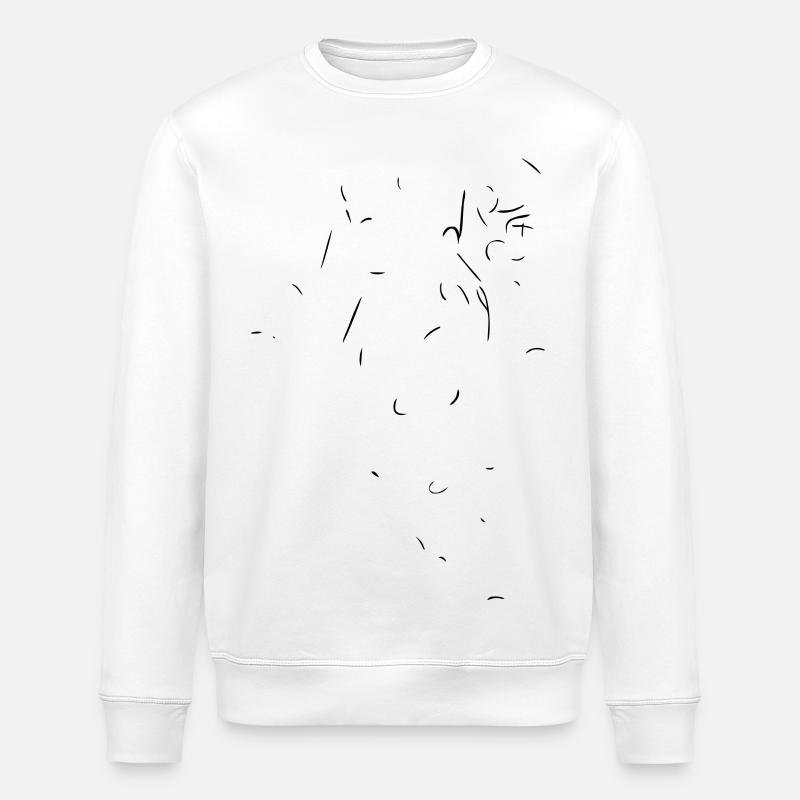 Poils de chat partout - Sweat bio ROLLER Stanley/Stella Unisexe - blanc