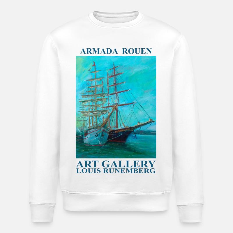 ARMADA ROUEN LOUIS RUNEMBERG - Sweat bio ROLLER Stanley/Stella Unisexe - blanc