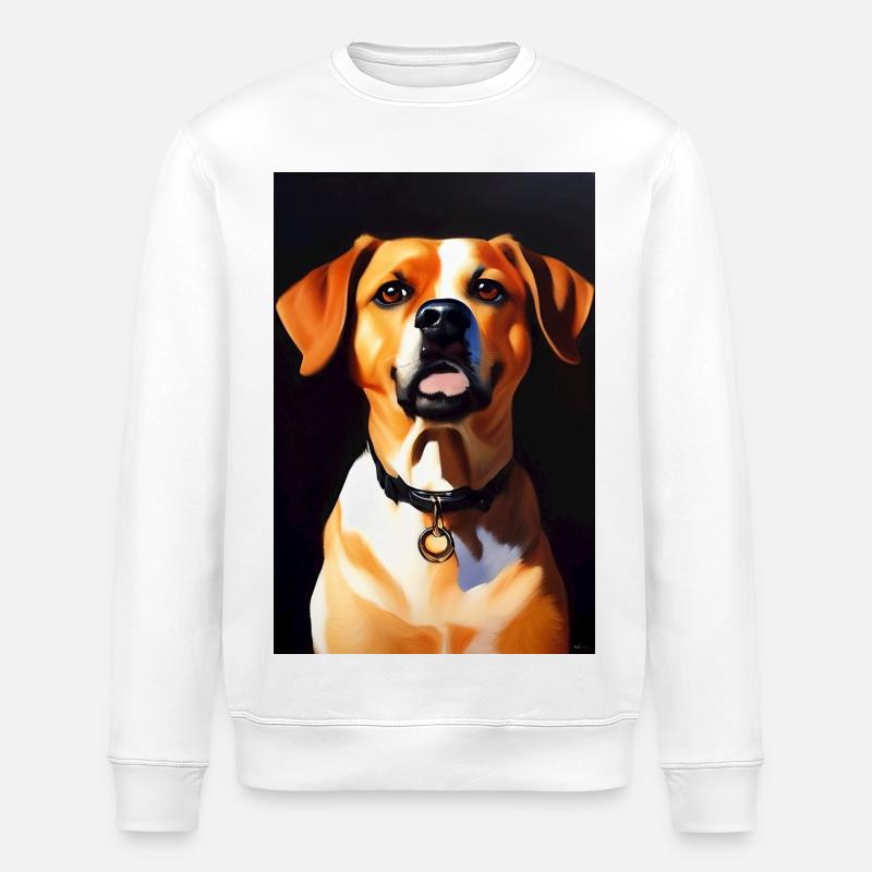 Hunde Bild - Stanley/Stella Unisex Bio-Sweatshirt ROLLER - Weiß
