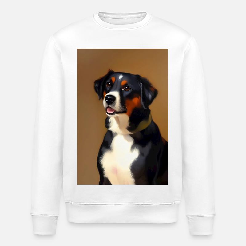 Hunde Bild - Stanley/Stella Unisex Bio-Sweatshirt ROLLER - Weiß