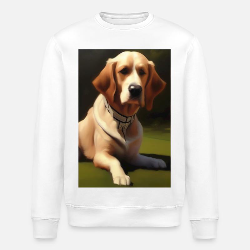 Hunde Bild - Stanley/Stella Unisex Bio-Sweatshirt ROLLER - Weiß
