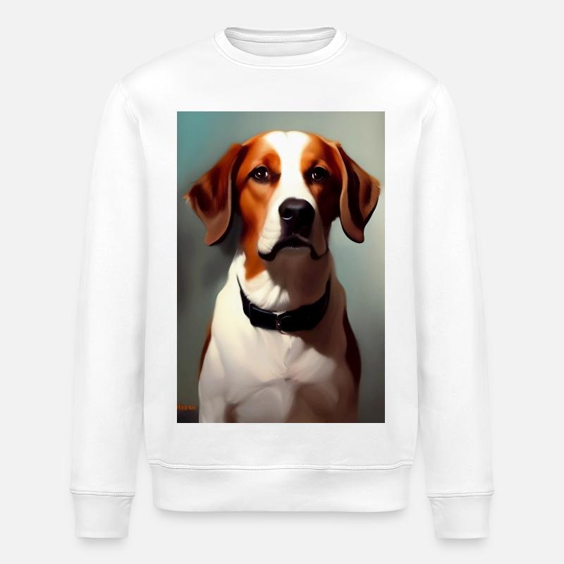 Hunde Bild - Stanley/Stella Unisex Bio-Sweatshirt ROLLER - Weiß
