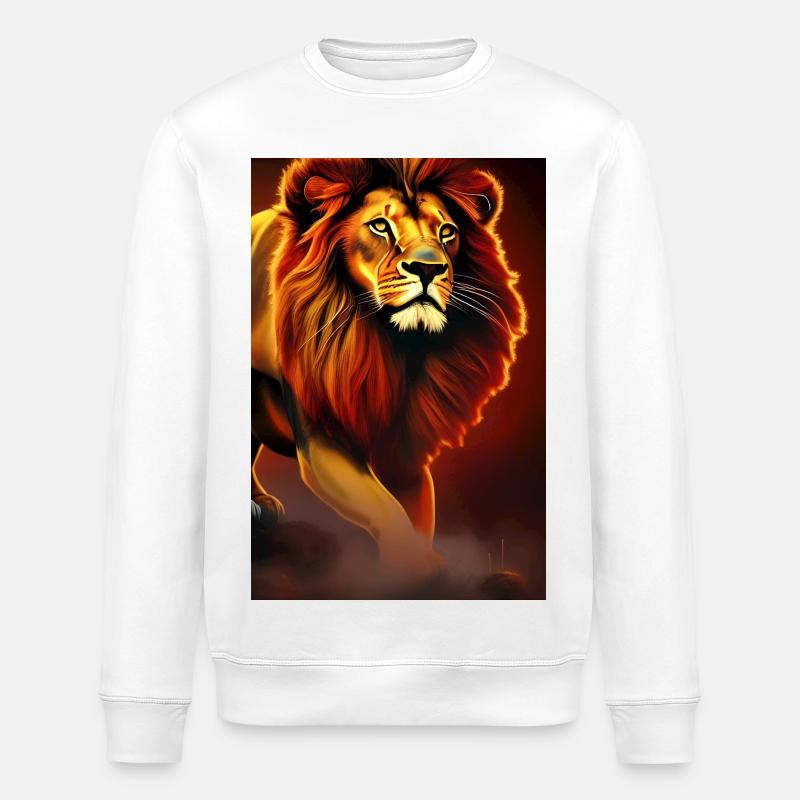 Löwe - Stanley/Stella Unisex Bio-Sweatshirt ROLLER - Weiß