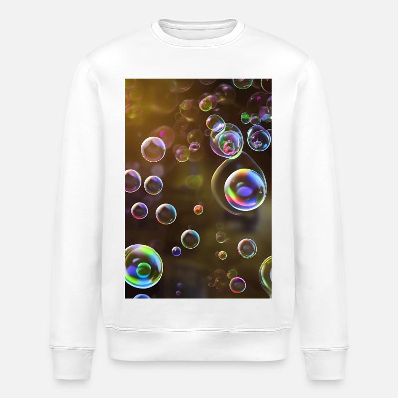 Seifenblasen - Stanley/Stella Unisex Bio-Sweatshirt ROLLER - Weiß
