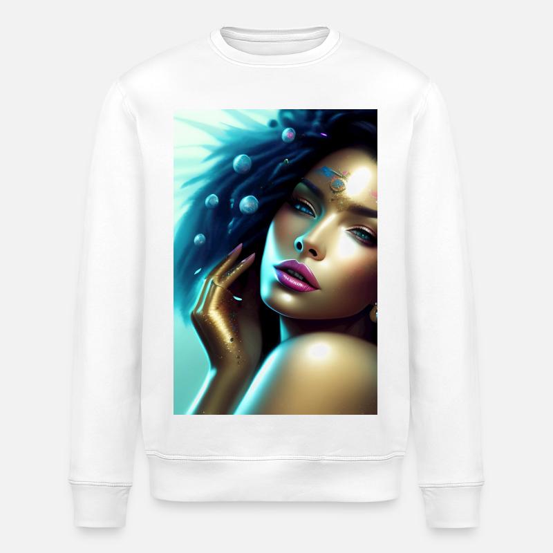 Schöne Frau - Stanley/Stella Unisex Bio-Sweatshirt ROLLER - Weiß