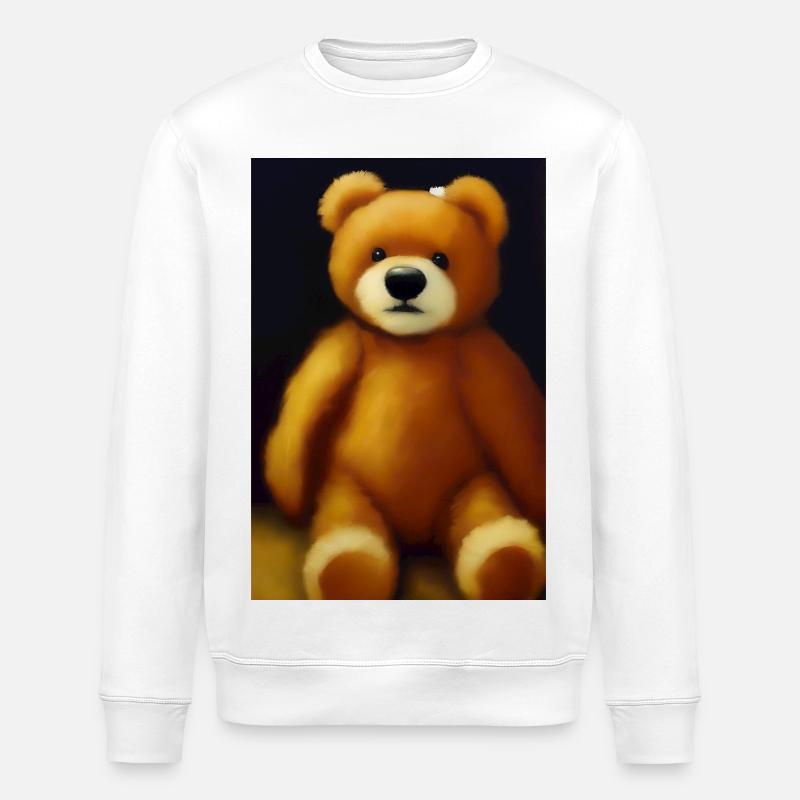 Teddybär - Stanley/Stella Unisex Bio-Sweatshirt ROLLER - Weiß