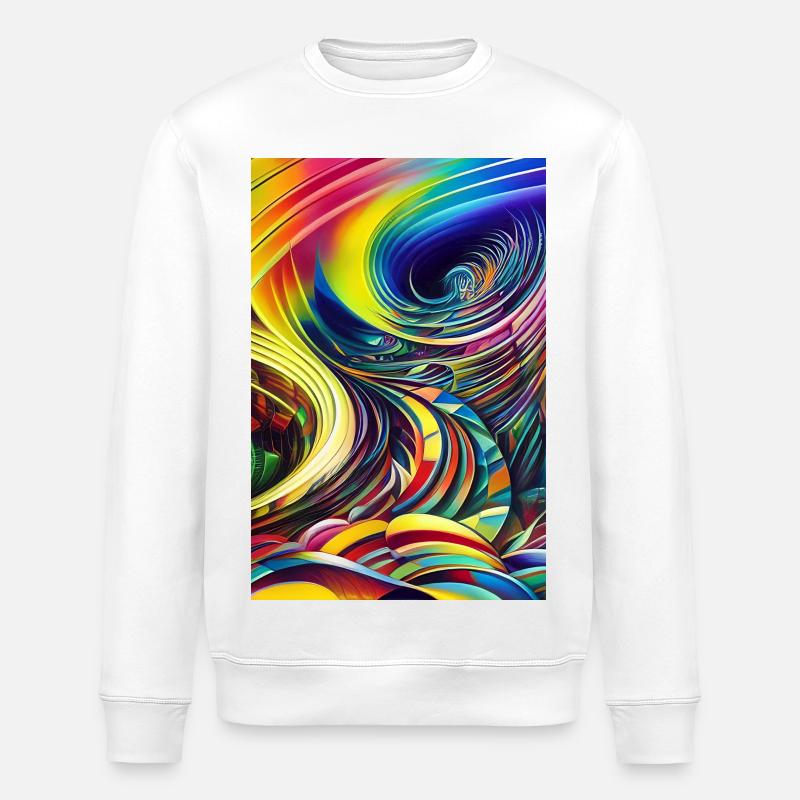 Abstract art - Stanley/Stella ROLLER Unisex Organic Sweatshirt - white