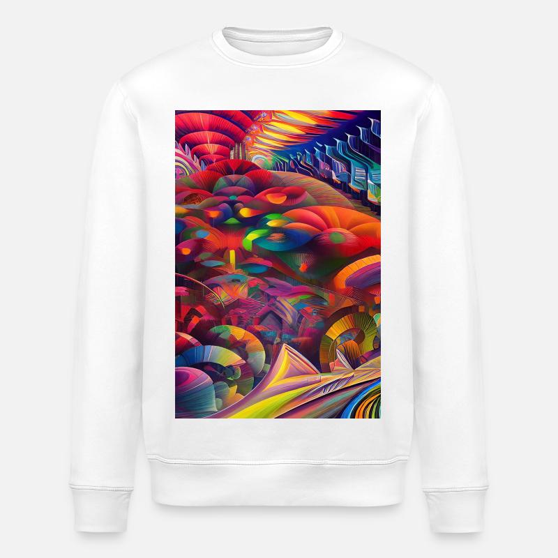 Abstract art - Stanley/Stella ROLLER Unisex Organic Sweatshirt - white