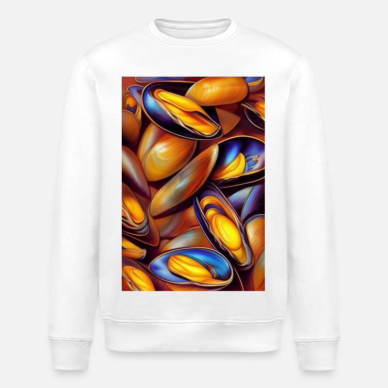 Muscheln - Stanley/Stella Unisex Bio-Sweatshirt ROLLER - Weiß