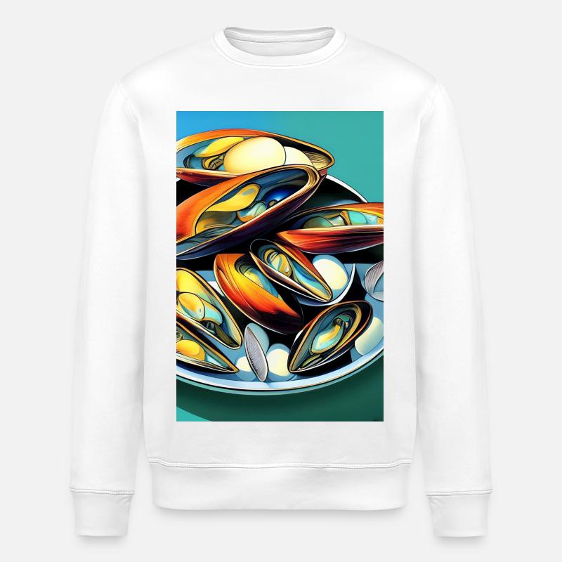 Muscheln - Stanley/Stella Unisex Bio-Sweatshirt ROLLER - Weiß