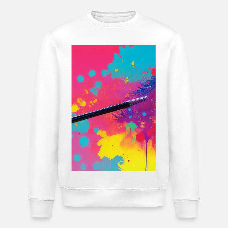 Abstract art - Stanley/Stella ROLLER Unisex Organic Sweatshirt - white