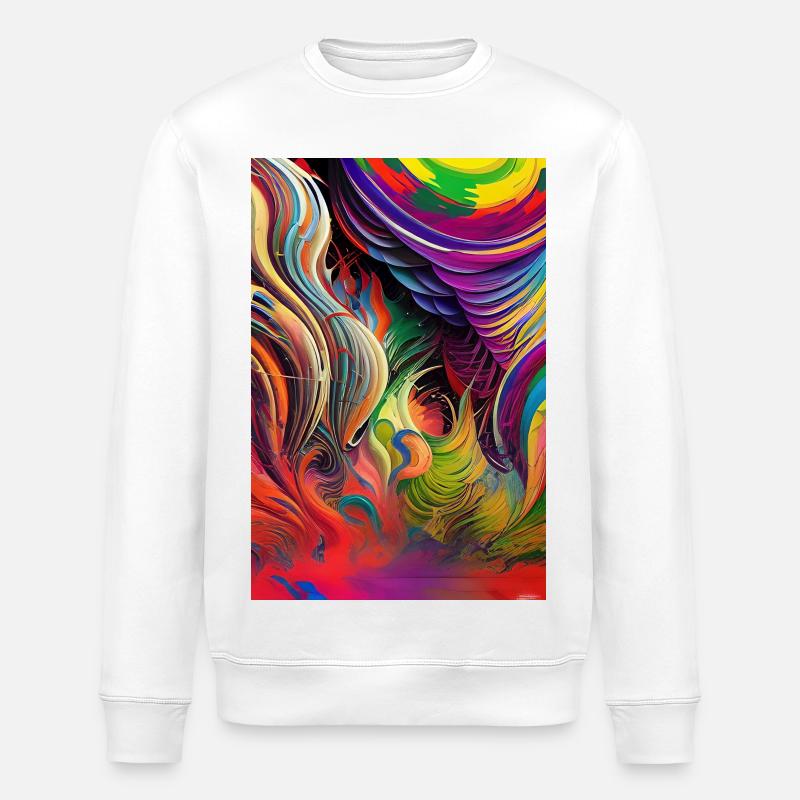 Abstract art - Stanley/Stella ROLLER Unisex Organic Sweatshirt - white