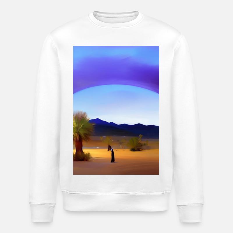 Arabian Desert - Stanley/Stella ROLLER Unisex Organic Sweatshirt - white
