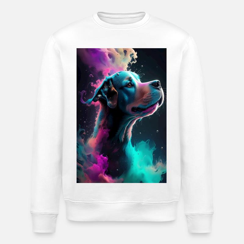 Chien mignon - Sweat bio ROLLER Stanley/Stella Unisexe - blanc