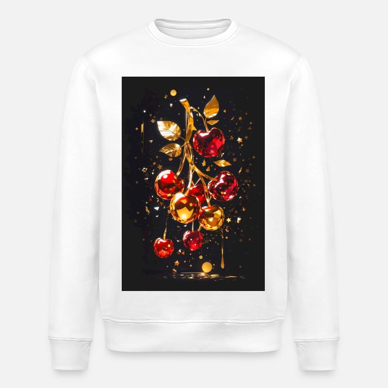 Kirsche Golden - Stanley/Stella Unisex Bio-Sweatshirt ROLLER - Weiß