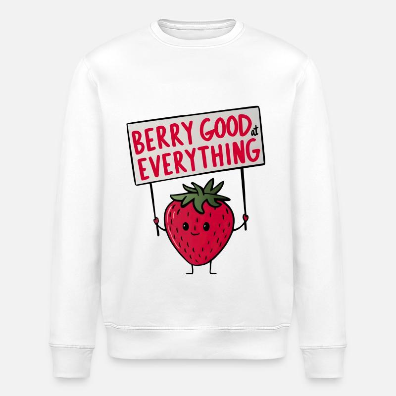 Berry Good at Everything - Stanley/Stella Unisex Bio-Sweatshirt ROLLER - Weiß