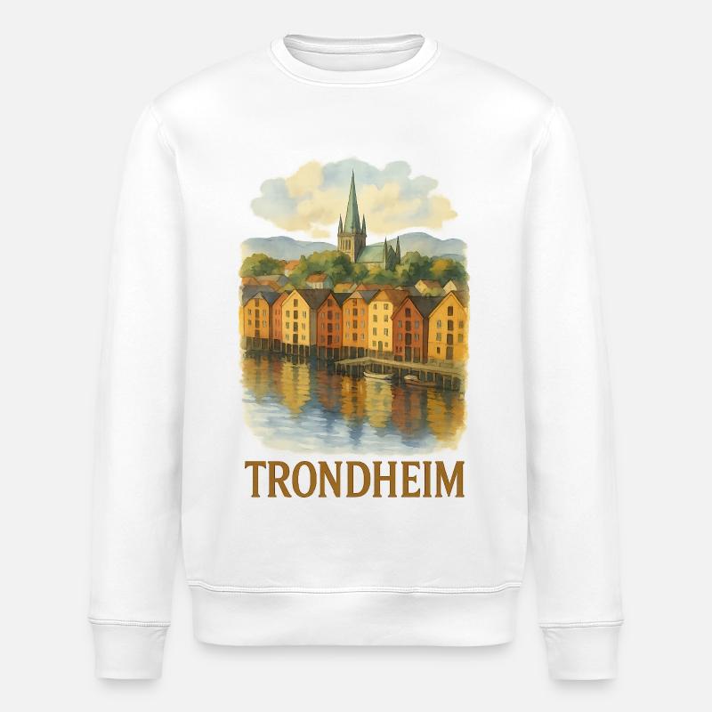 Trondheim - Stanley/Stella Unisex Bio-Sweatshirt ROLLER - Weiß