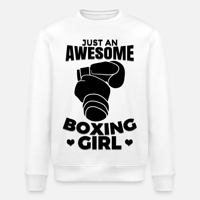 Boxer Mädchen - Stanley/Stella Unisex Bio-Sweatshirt ROLLER - Weiß