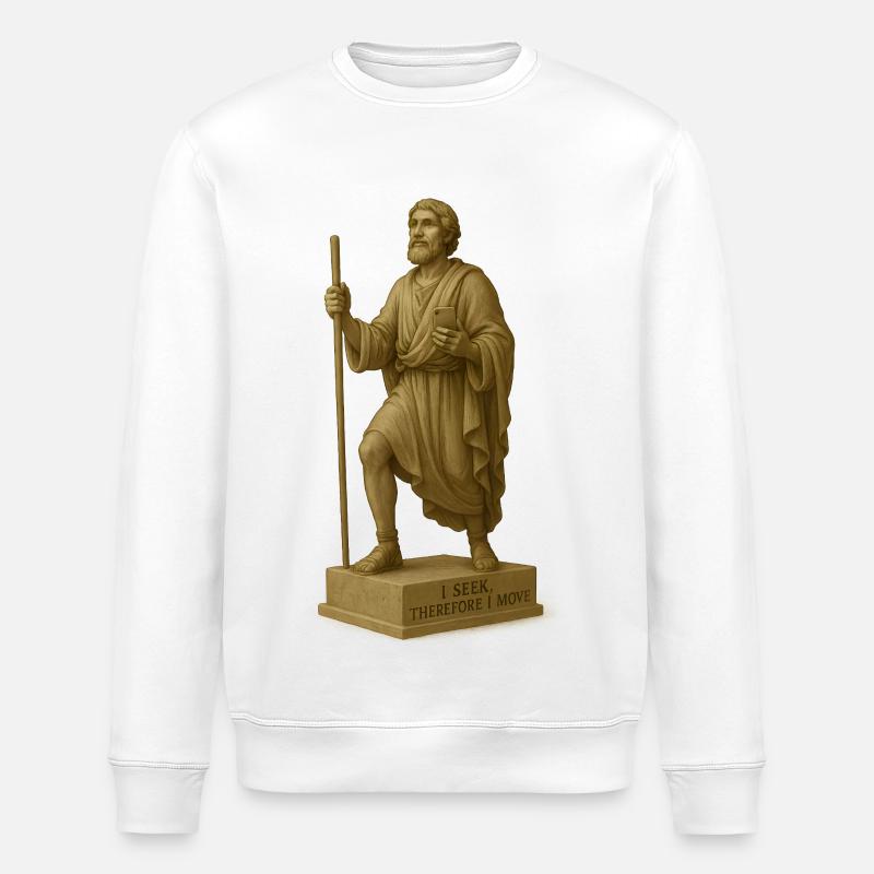 Interprétation moderne du pèlerin - Sweat bio ROLLER Stanley/Stella Unisexe - blanc