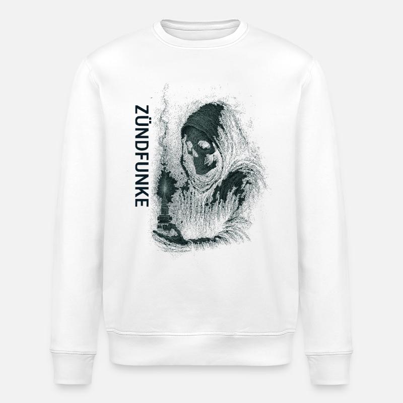 ZÜNDFUNKE – Grim Spark - Stanley/Stella ROLLER Unisex Organic Sweatshirt - white