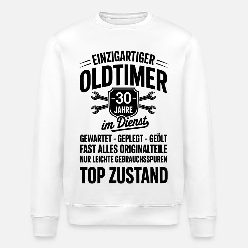 30 ans de service - Sweat bio ROLLER Stanley/Stella Unisexe - blanc