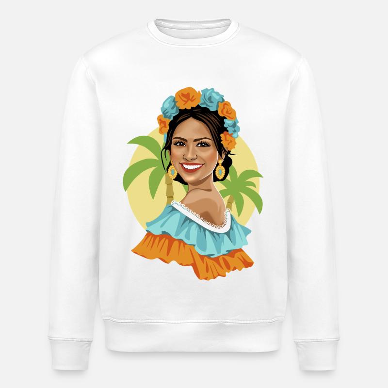 Kolumbien Vibra - Stanley/Stella Unisex Bio-Sweatshirt ROLLER - Weiß