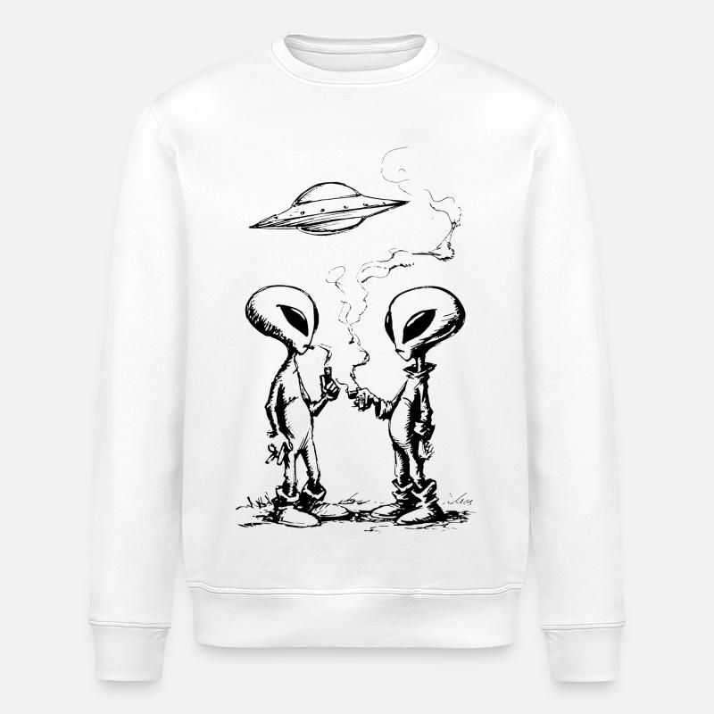 Rupture extraterrestre - Sweat bio ROLLER Stanley/Stella Unisexe - blanc