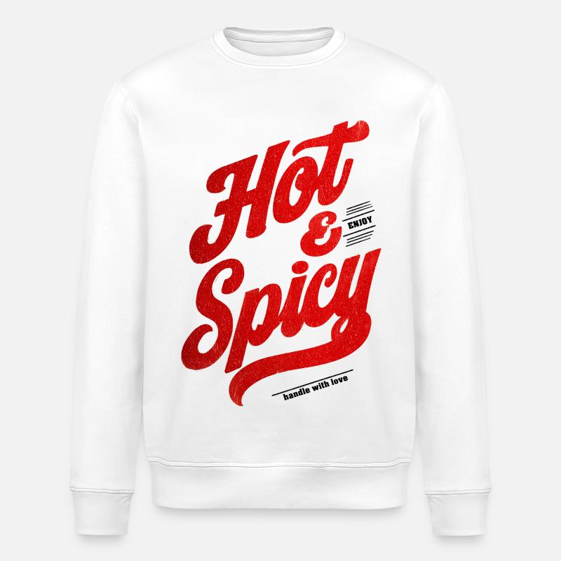 Hot & Spicy - Stanley/Stella Unisex Bio-Sweatshirt ROLLER - Weiß
