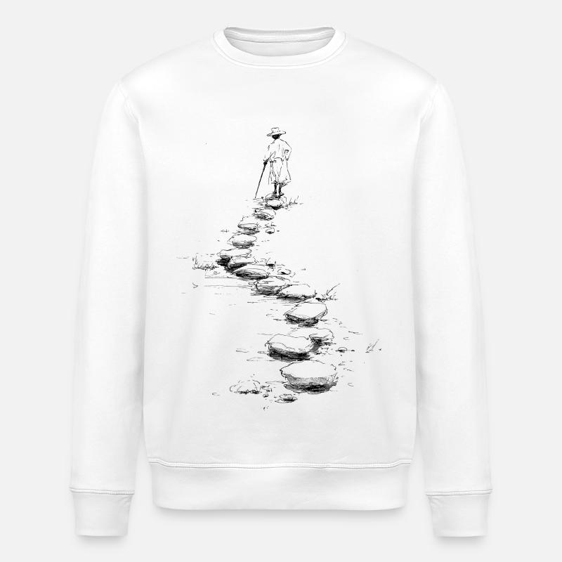 walk the path - Stanley/Stella Unisex Bio-Sweatshirt ROLLER - Weiß
