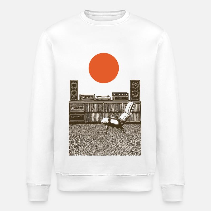Audiogenuss - Stanley/Stella Unisex Bio-Sweatshirt ROLLER - Weiß