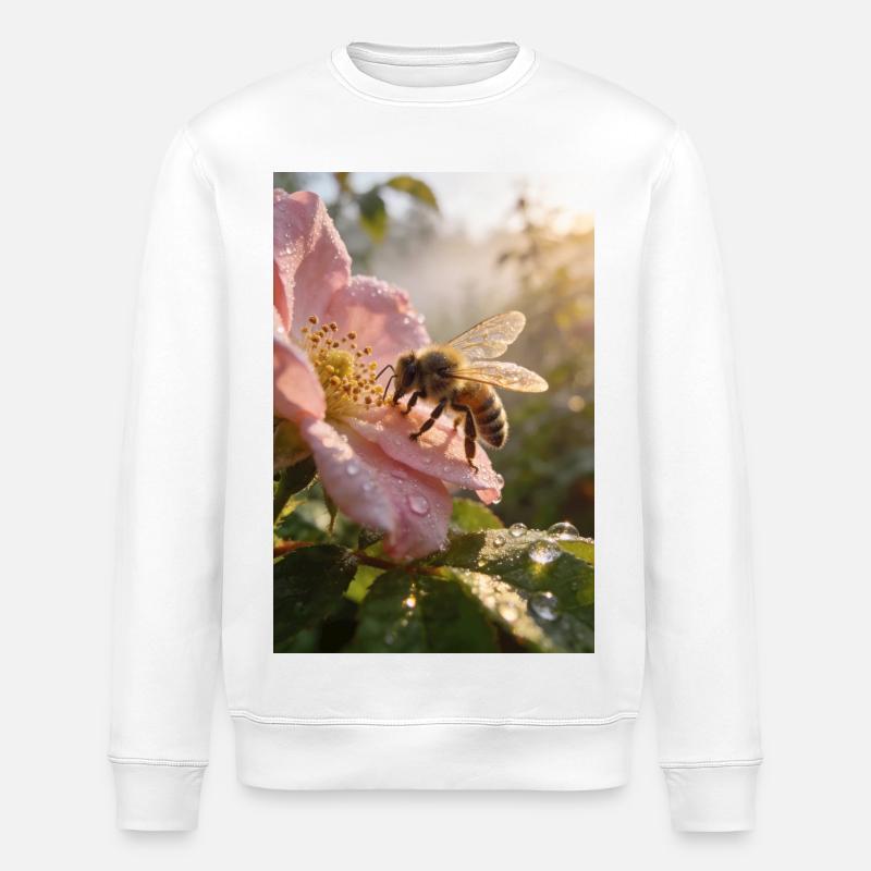 Rosée du matin - Sweat bio ROLLER Stanley/Stella Unisexe - blanc