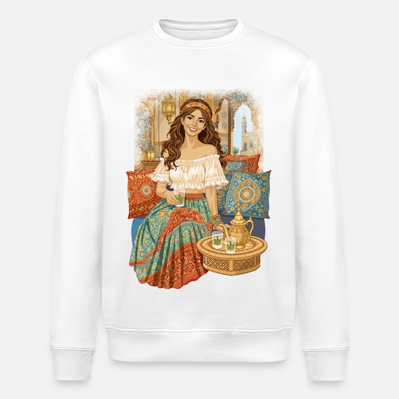 Marrakesch - Stanley/Stella Unisex Bio-Sweatshirt ROLLER - Weiß