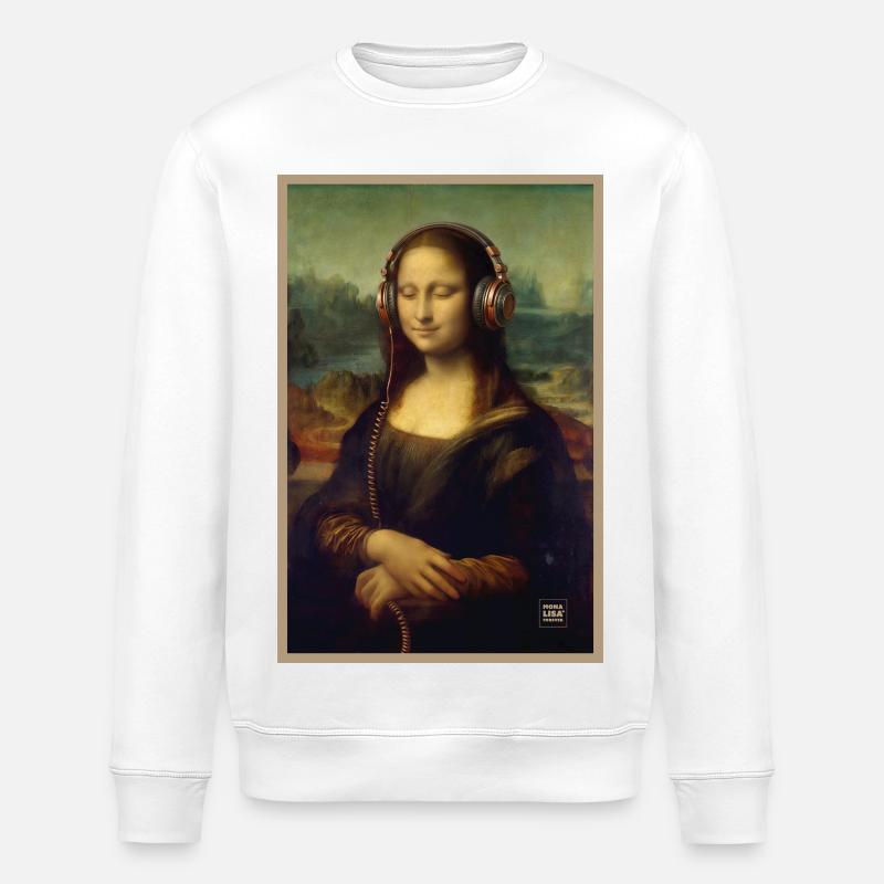 Mona Beats : Portrait casque - Sweat bio ROLLER Stanley/Stella Unisexe - blanc