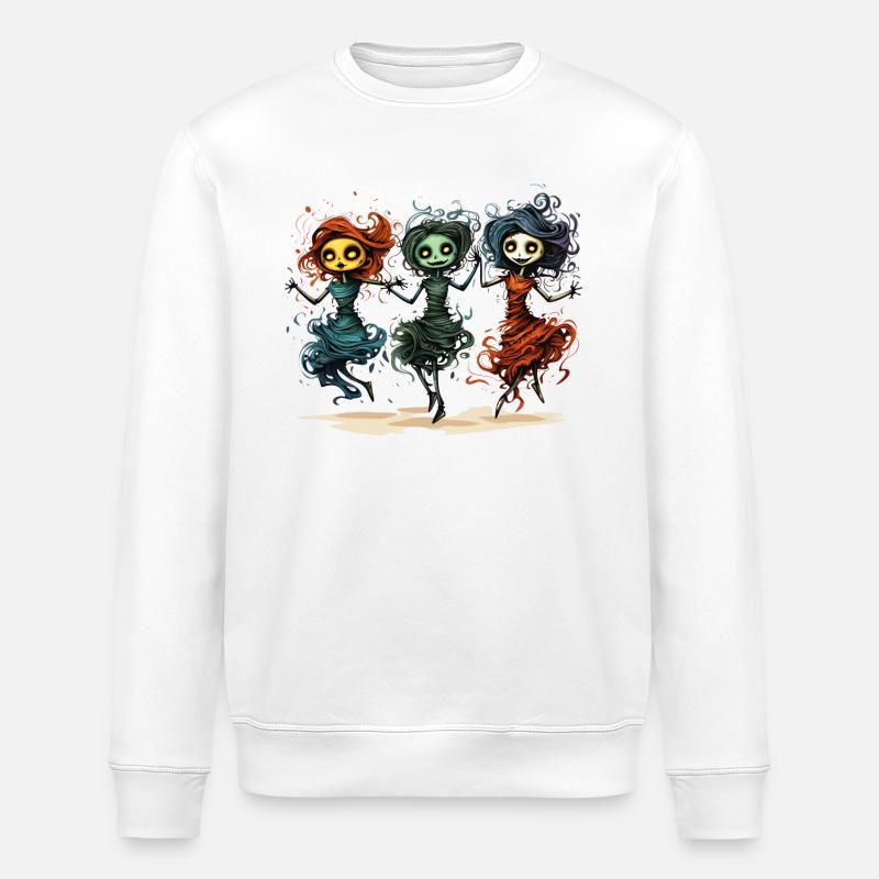 LES GOULES VEULENT JUSTE S’AMUSER - Sweat bio ROLLER Stanley/Stella Unisexe - blanc