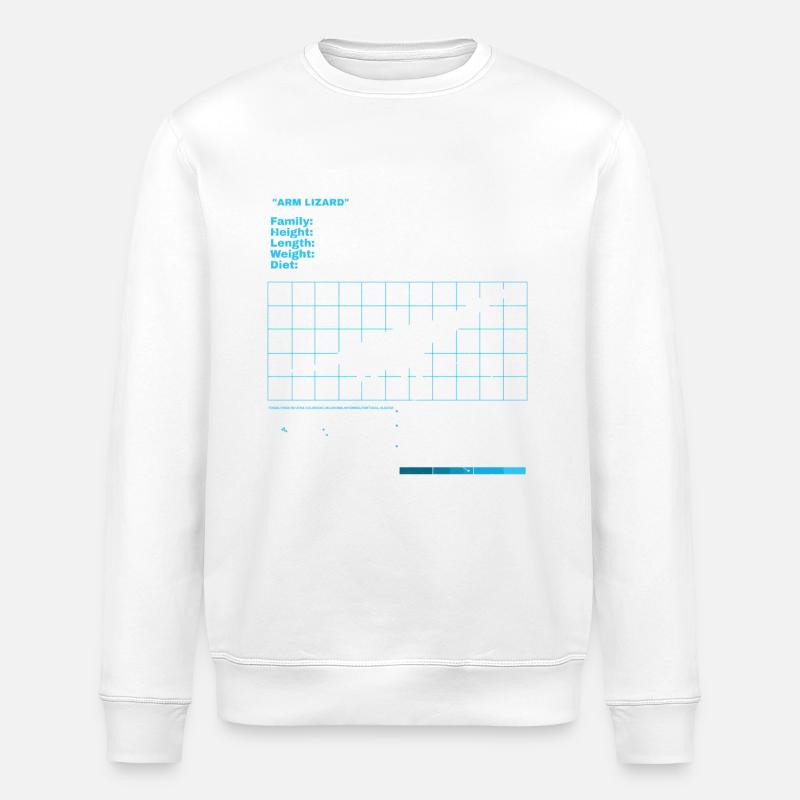 Brachiosaurus Datasheet - Stanley/Stella ROLLER Unisex Organic Sweatshirt - white