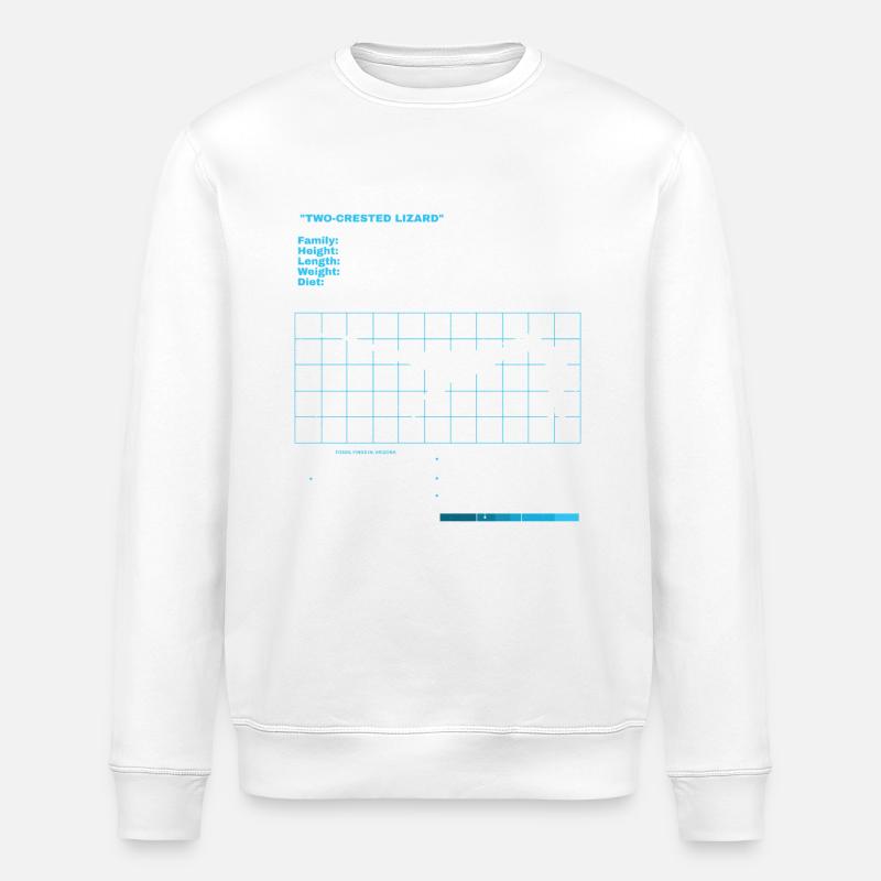 Dilophosaurus Datasheet - Stanley/Stella ROLLER Unisex Organic Sweatshirt - white