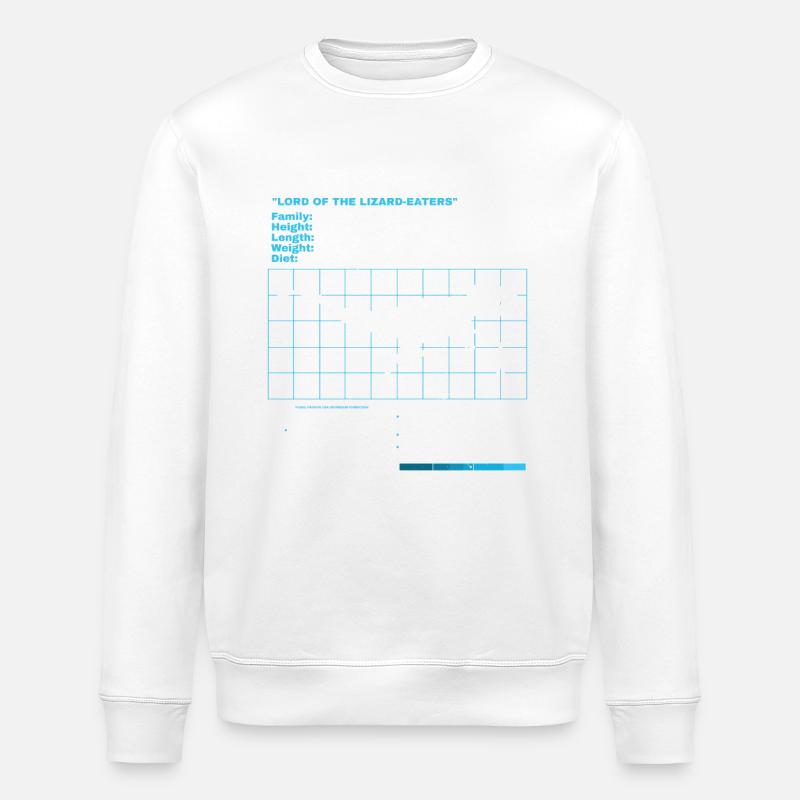 Saurophaganax Fact Sheet - Stanley/Stella Unisex Bio-Sweatshirt ROLLER - Weiß