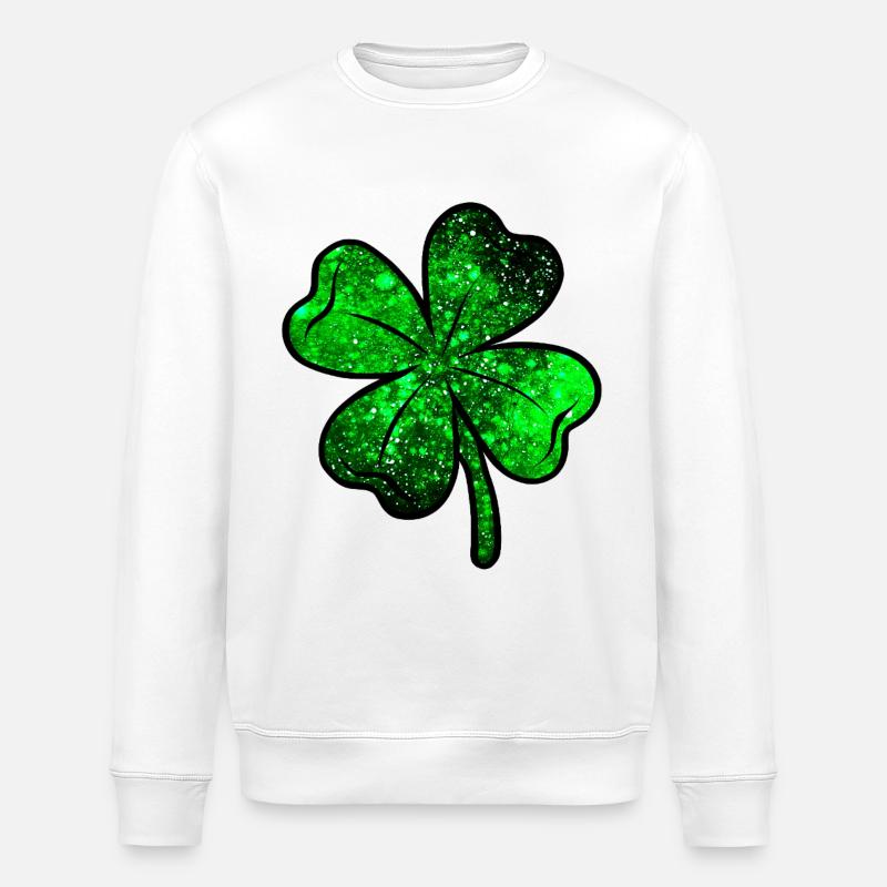 Kosmisches Glück - Stanley/Stella Unisex Bio-Sweatshirt ROLLER - Weiß